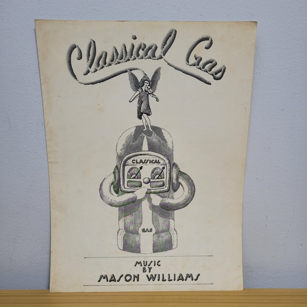 1968 MASON WILLIAMS "CLASSICAL GAS" SHEET MUSIC - POP ROCK ERA